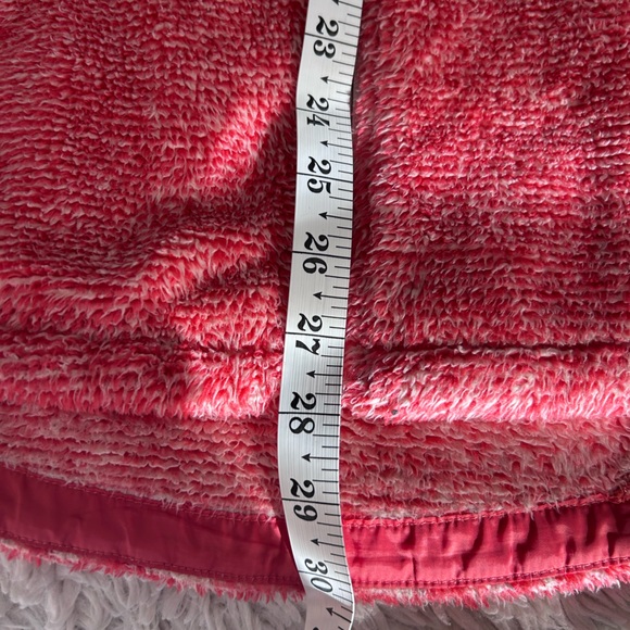 The North Face Tangerine Orange/White Heather Full Zip Fleece Jacket w/Pockets.S - Picture 10 of 12